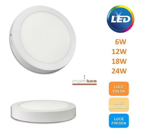 Plafoniera led montaggio