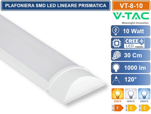 Tac 10 tubo led - vt-8-10,
