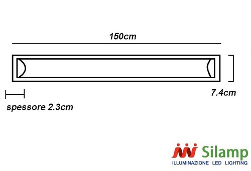 Plafoniera led 150cm 60w - led,