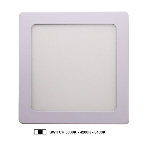 Plafoniera led 24w quadrata - led,