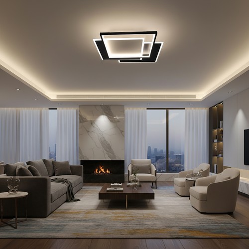 Lampadario plafoniera 62w led - lampadario,