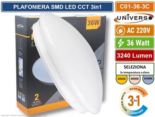 Plafoniera circolare led 36w - plafoniera,